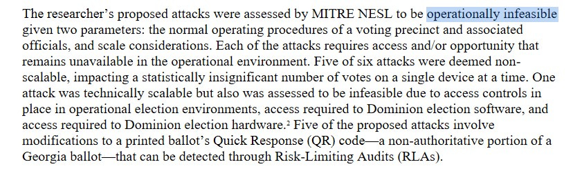 MITRE Report Summary