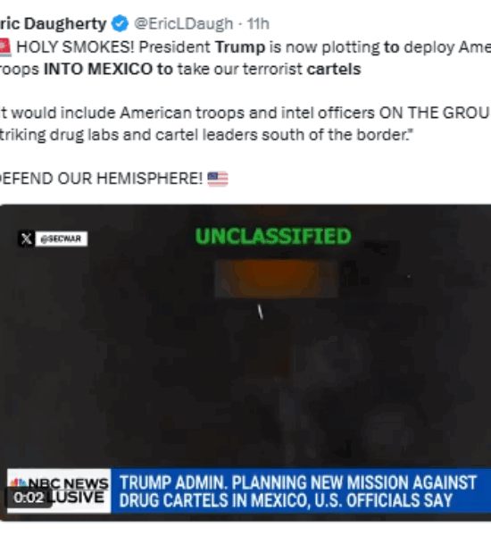 Cartels’ Backlash: Trump’s Border Siege ad-mania